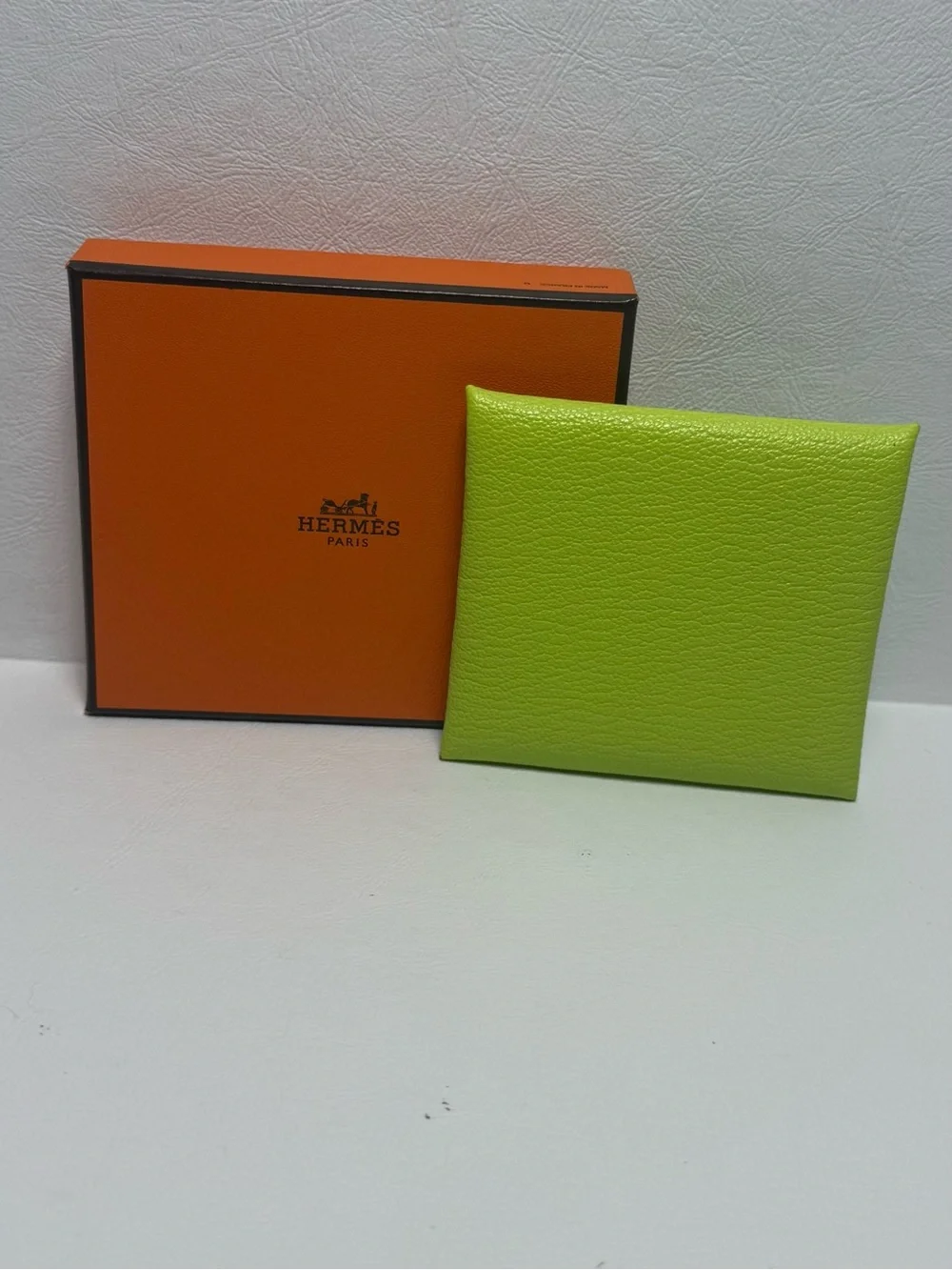 Hermes Bastia Kiwi Epsom Calfskin Change Purse
